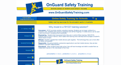 Desktop Screenshot of onguardsafetytraining.com